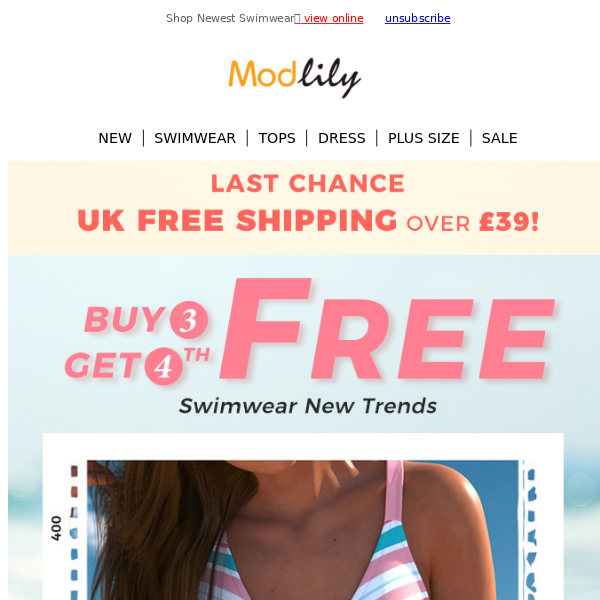 Weekend Swim Steals: 4th free!(*free shipping)