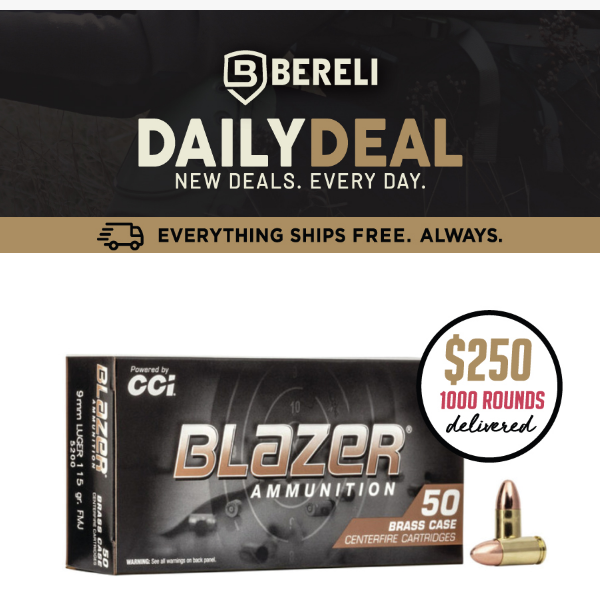 Daily Deal🔮 We've Read Your Mind! CCI Blazer FMJ Ammo On Sale Now 💸