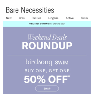 Friday Favorites: BOGO 50% Off Birdsong Swim, 7 for $35 Panties & More