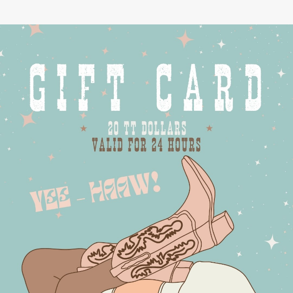 (2 of 2) YOUR $20 GIFT VOUCHER!