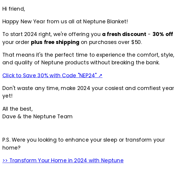 🎉 New Year, New Discount! Get 30% Off at Neptune 🚀
