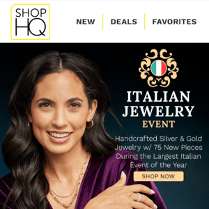 ITALIAN JEWELRY EVENT! New Jewelry Up to 55% Off