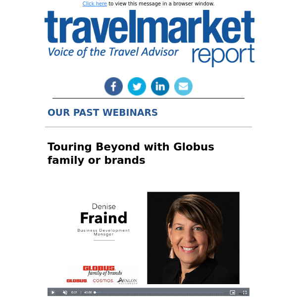 On Demand: Touring Beyond with Globus family of brands, The Legendary Upper Danube with AmaWaterways, & Other Past Webinars