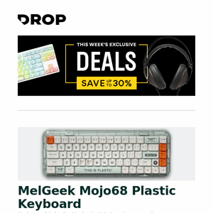 MelGeek Mojo68 Plastic Keyboard, UE Reference Remastered IEMs, Megalodon Dual Layer Knob Macropad and more...