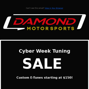 Cyber Week Tuning Sale!