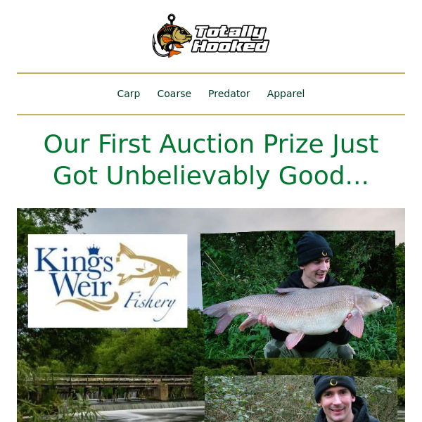 This Exclusive Fishing Auction Just Got Even Bigger!  🎣