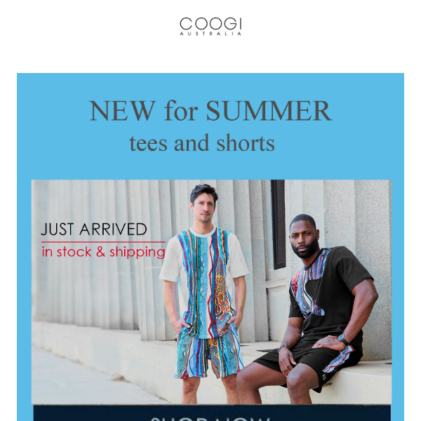 Just Arrived - Shorts and matching Tee Shirts for Summer.  Featuring Authentic Sweater fabric.  Premium Cotton.  Very Limited Supply.