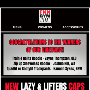 *NEW* LAZY & LIFTERS CAPS 🧢