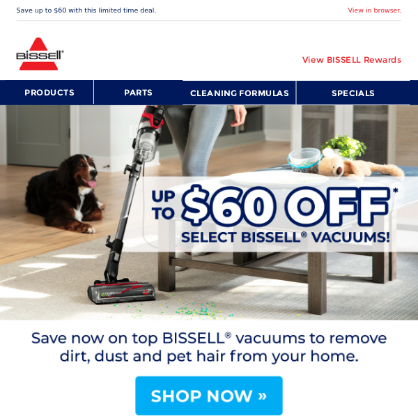 Savings Alert! Select vacuums are on sale 🚨