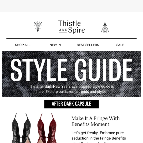 STYLE GUIDE: NYE After Dark 🍾 - Thistle & Spire
