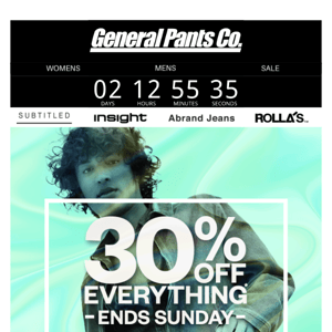 SAVE 30% OFF* right now