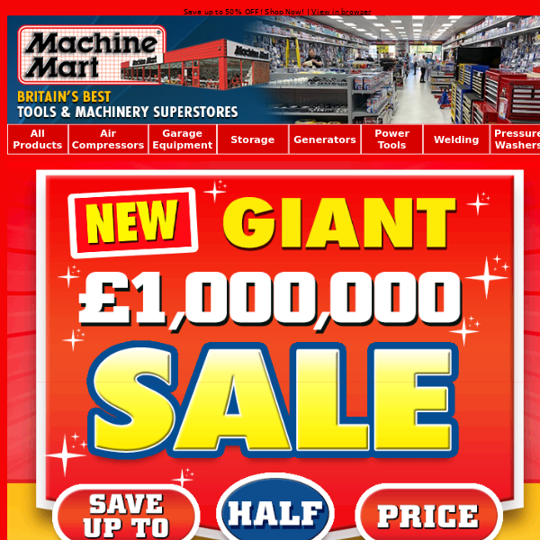 NEW Giant Million Pound Sale - Shop 1000�s of Sale Bargains!