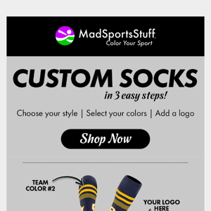 Custom socks made easy, design yours today! 👉