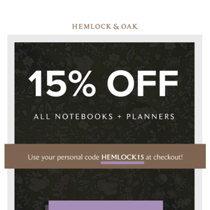 Take 15% off Your Undated Planner →