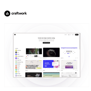 Curated Design is live on Product Hunt! 🔥 Web design inspiration catalog curated by Craftwork