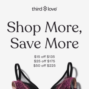 Third Love: LAST CHANCE to save at our Summer Bra Event