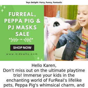 Limited-Time Sale | FurReal, Peppa Pig & PJ Masks Toys