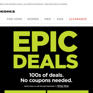 It's the last day to shop Epic Deals!