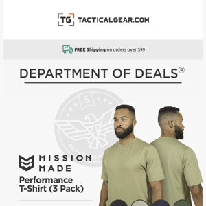 DOD: 👕👕👕 (yes three!) for $24.99!