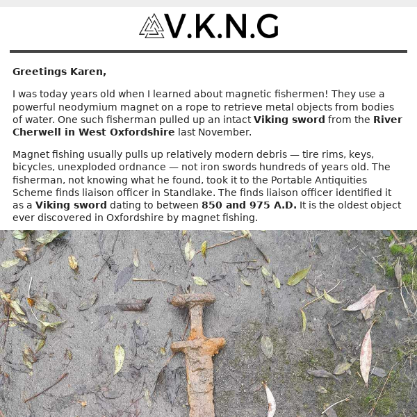 Viking Sword ⚔️ discovered by Magnetic Fisherman