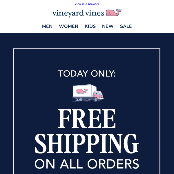 Free Shipping: Today Only!