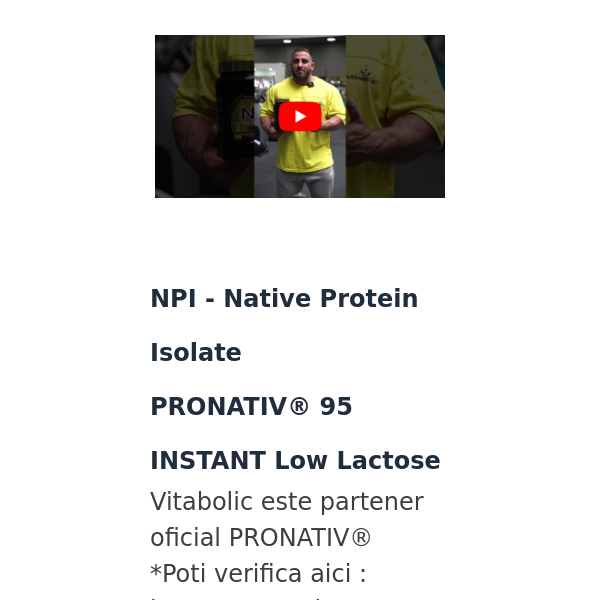 💧NPI - Native Protein Isolate💪