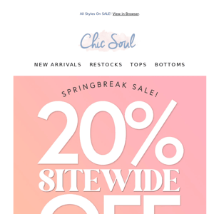 We NEVER Do This! | 20% OFF Sitewide!