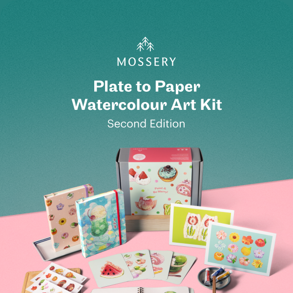Indulge Your Sweet Tooth with Mossery's New Watercolour Art Kit!