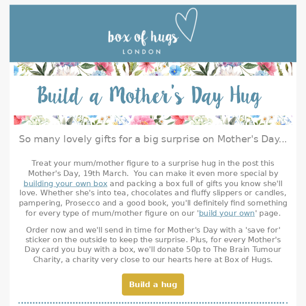 Build Your Own Mother’s Day Hug