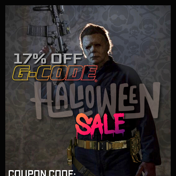 G-Code 17% Off Halloween Sale!
