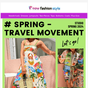 Hurry! Check Out Our Spring Travel Look~