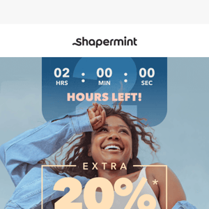 Oh snap! Last chance to get +20% OFF