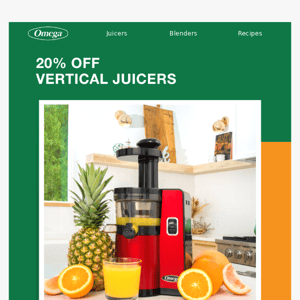 Get Up to $115 Off on Vertical Juicers! 🍏