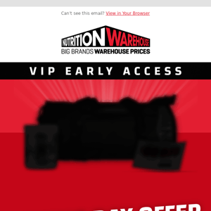 VIP access starts tomorrow