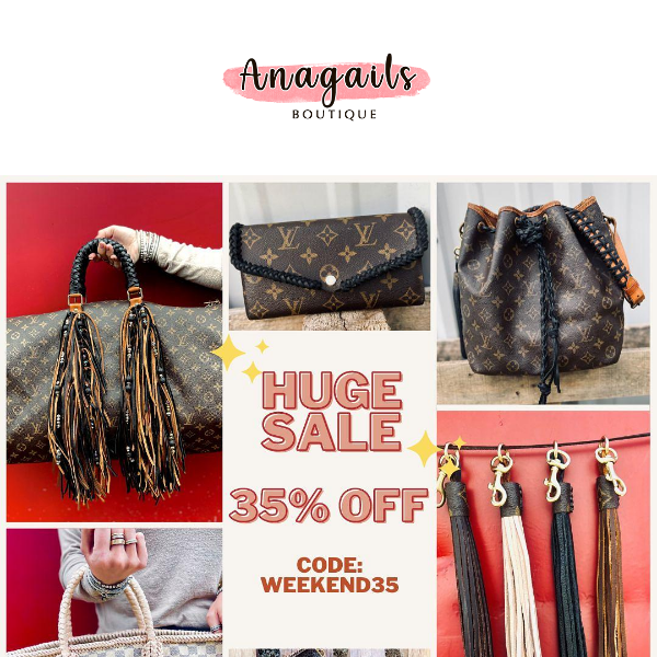 😍  Weekend 35% off Sale!