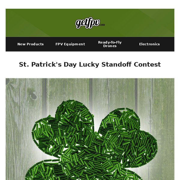 🍀🍀 St. Patrick's Day Giveaway  |  On SALE | Back in Stock: FrSky Gear, DJI Gear 🔥🚀