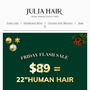 Not Kidding? $89 for 22" human hair