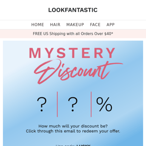 Reveal your Mystery Discount NOW ❗