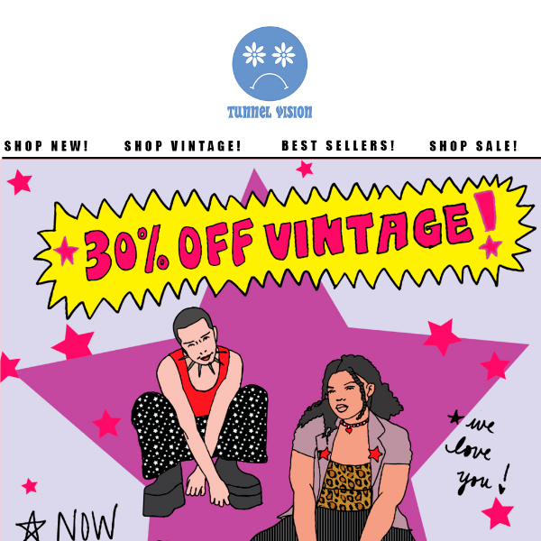 30% OFF ALL VINTAGE!