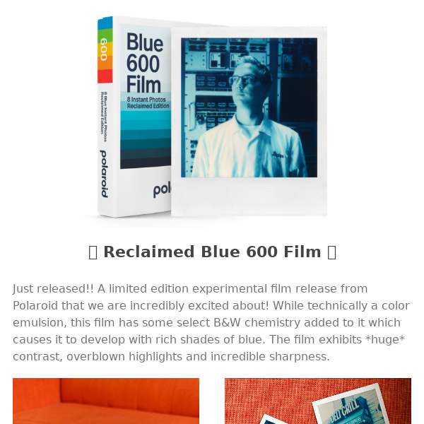 💙 Meet Reclaimed Blue! A Limited Edition Polaroid Film Drop. - Brooklyn  Film Camera