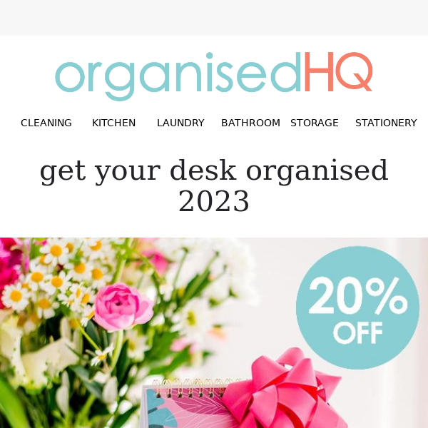 🎉 Desktop delight – the 2023 Organised Calendar 🎉