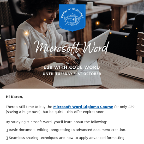 💻 Master Microsoft Word Today: 80% Discount Ending 🚨