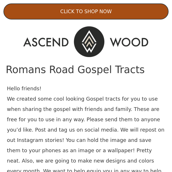 FREE Romans Road Gospel Tracts 😃