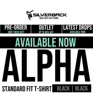 JUST DROPPED | Alpha Black on Black T-Shirts & More!