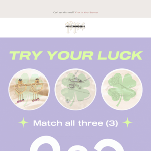 IT’S YOUR LUCKY DAY 🍀🍀🍀