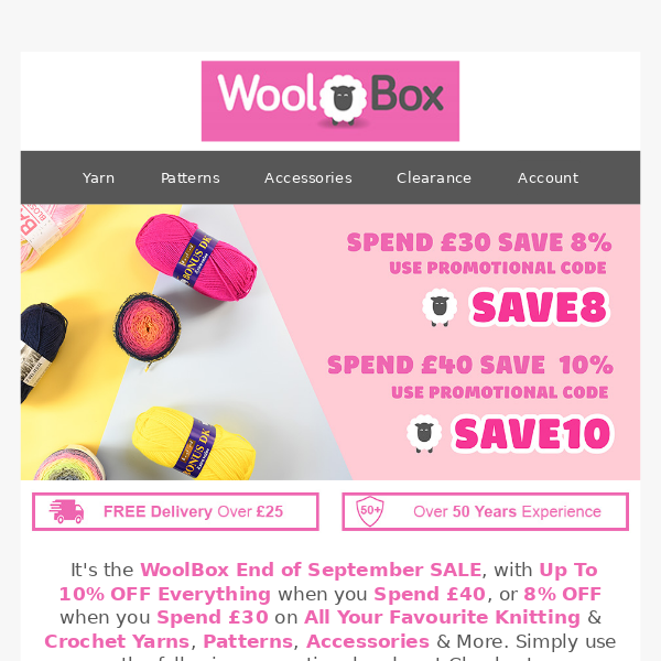Up To 10% OFF Everything at WoolBox | FREE Delivery Over £25