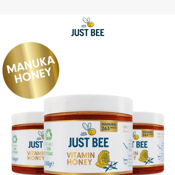 Get 30% off MANUKA honey today! 🐝