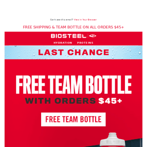 Ends tonight! ⏰ FREE Team Bottle