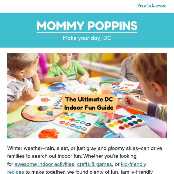 ⭐ 165 Best Play Spaces, Museums, and Fun Indoor Ideas in Our NEW 2024 DC Indoor Activity Guide