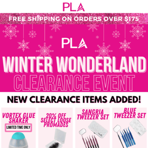 Winter Wonderland Clearance continues! + March & April classes announced!